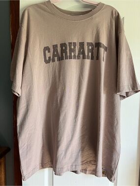 Carhartt Men's Short Sleeve Logo T-Shirt in lilac color
